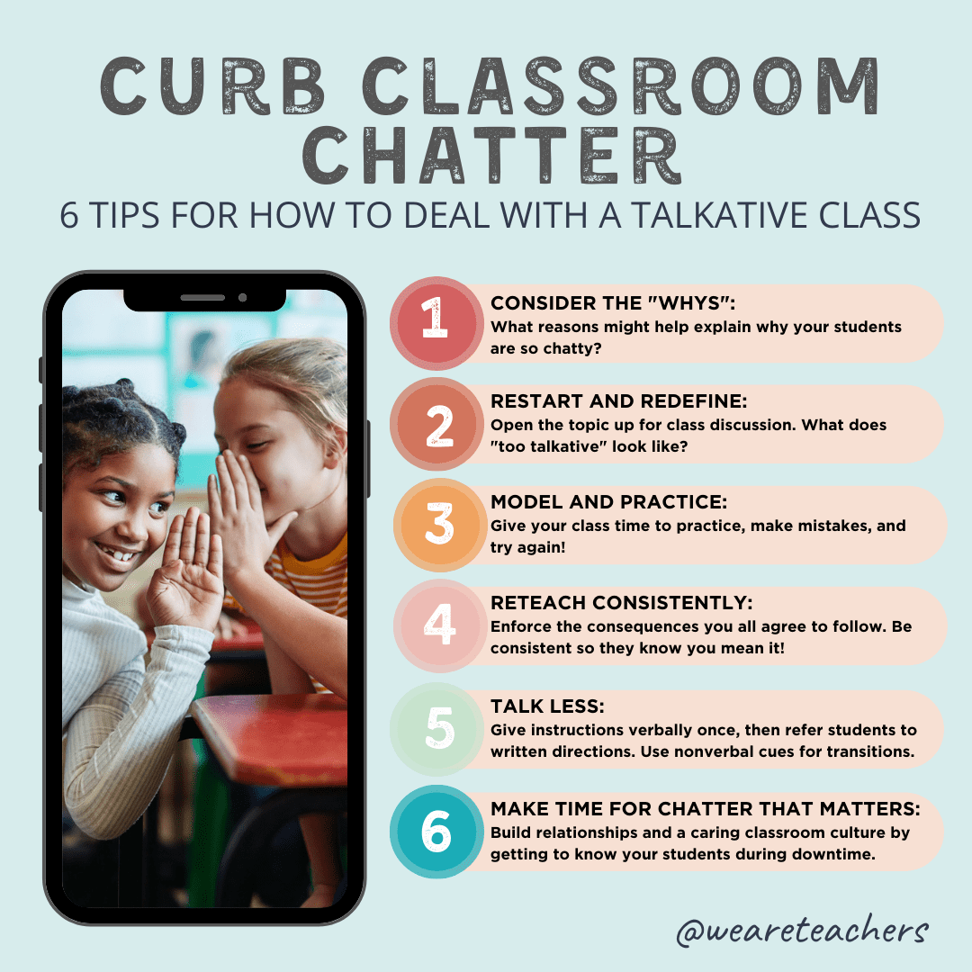 Curb Classroom Chatter! 6 Steps For How To Deal With A Talkative Class