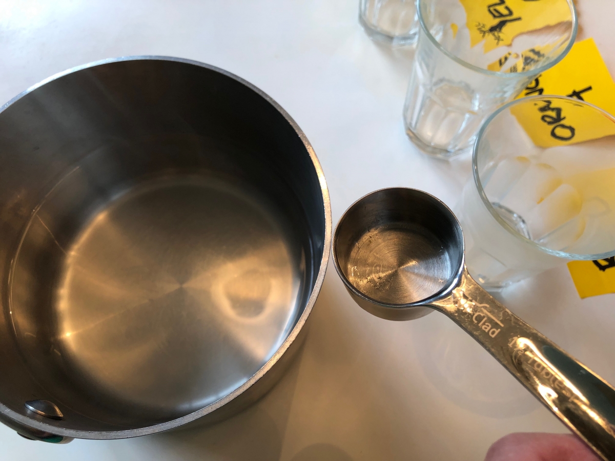 Pot with Measuring Tablespoon