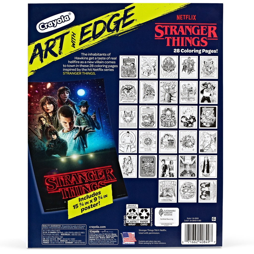 Art with Edge Stranger Things Coloring Book_1