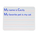 9" x 12" Two-Sided Plain/Red & Blue Lined Dry Erase Boards 4ct_2