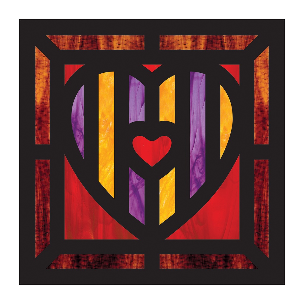 Stained Glass Heart Cardstock Frames_2