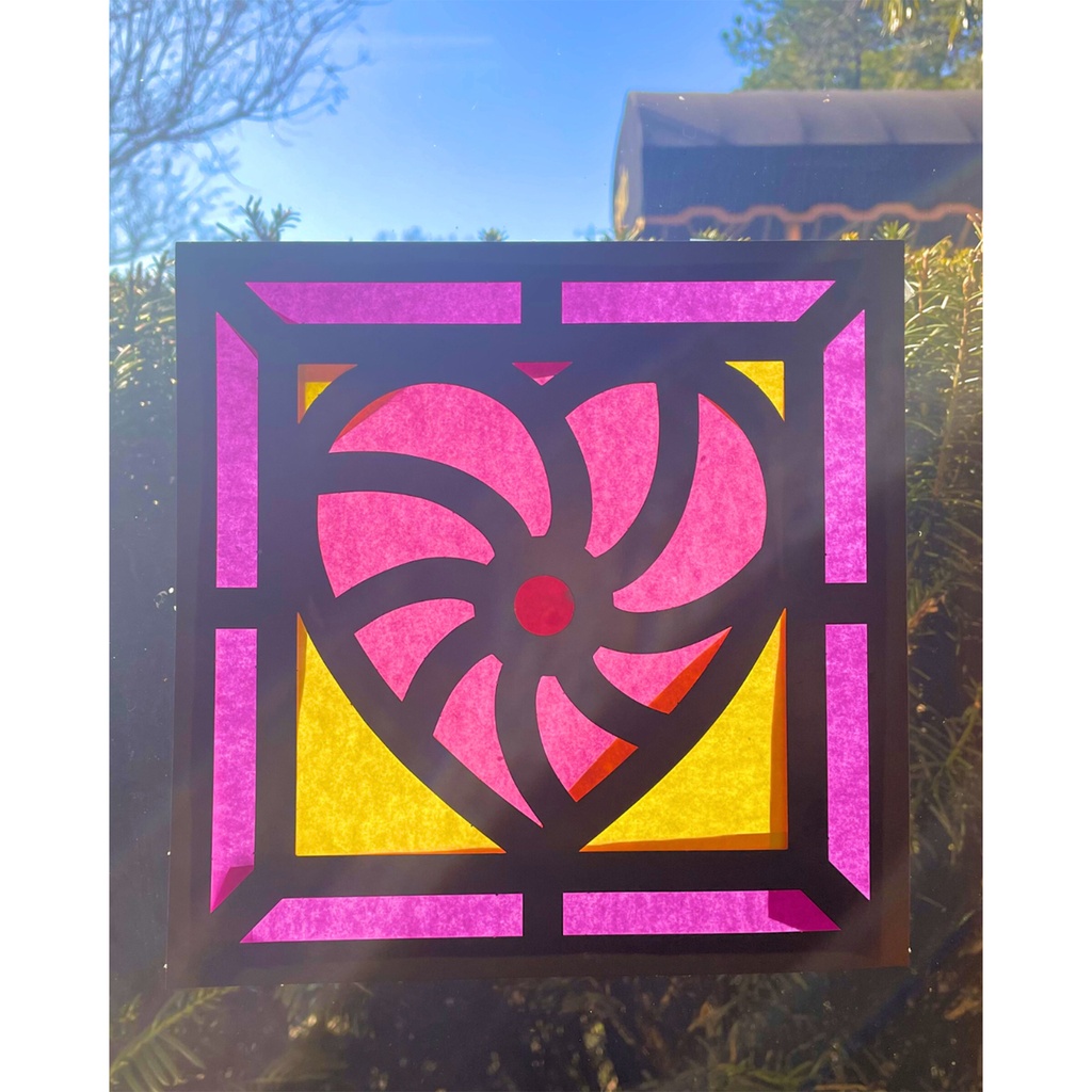 Stained Glass Heart Cardstock Frames_3