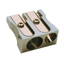 Metal Two Hole Pencil Sharpener 12ct_2