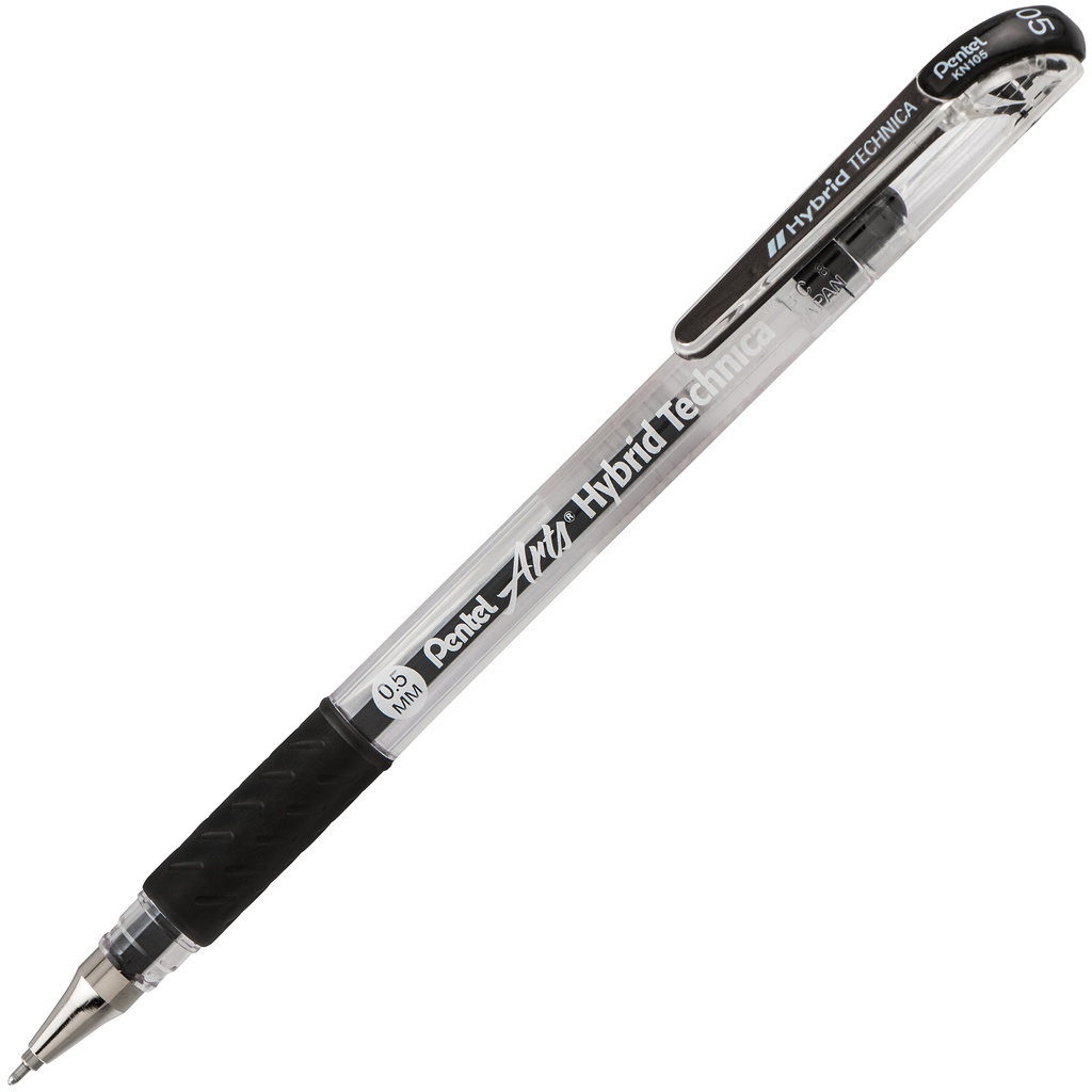 Hybrid Technica Black Gel Pens in 5 Assorted Widths_2