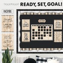 Black, White, and Wood Calendar Bulletin Board Set_1