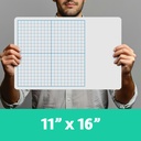 11" x 16" Graph 1/2" Dry Erase Boards 3ct_1