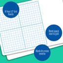 11" x 16" Graph 1/2" Dry Erase Boards 3ct_2