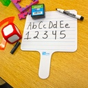 7.75" x 10" Two-Sided Lined/Plain Dery Erase Paddles 6ct_1
