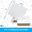 7.75" x 10" Two-Sided Lined/Plain Dery Erase Paddles 6ct_2