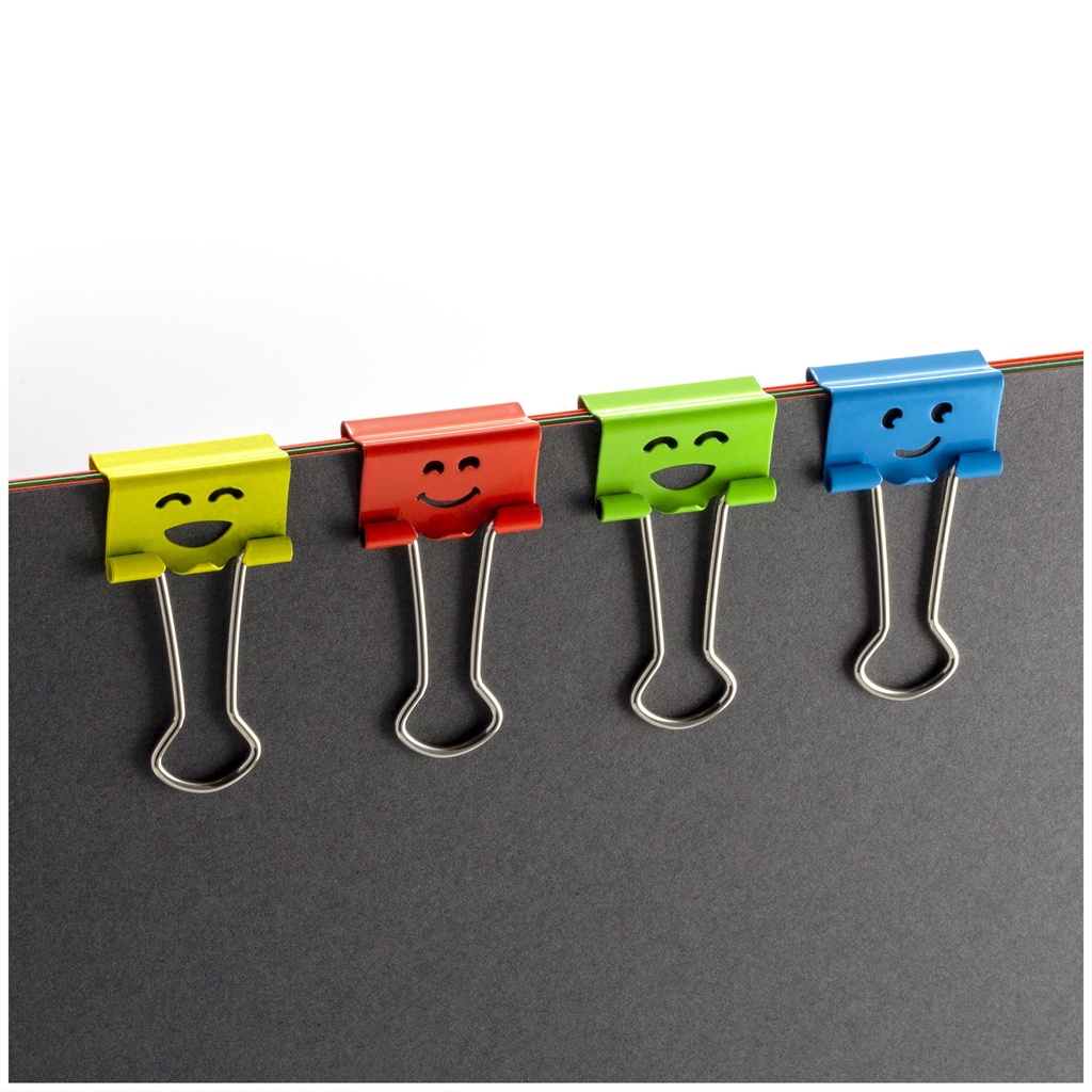 Smiling Face Assorted Small Binder Clips_4