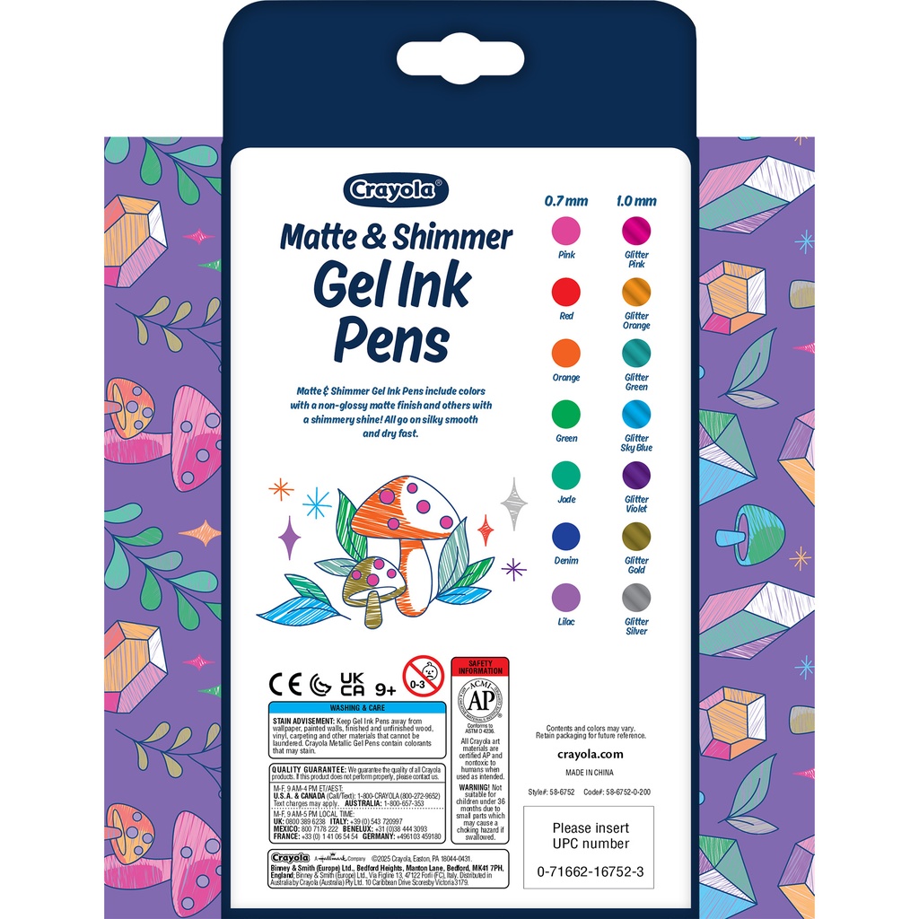 Matte & Shimmer Gel Ink Pens 14ct_4