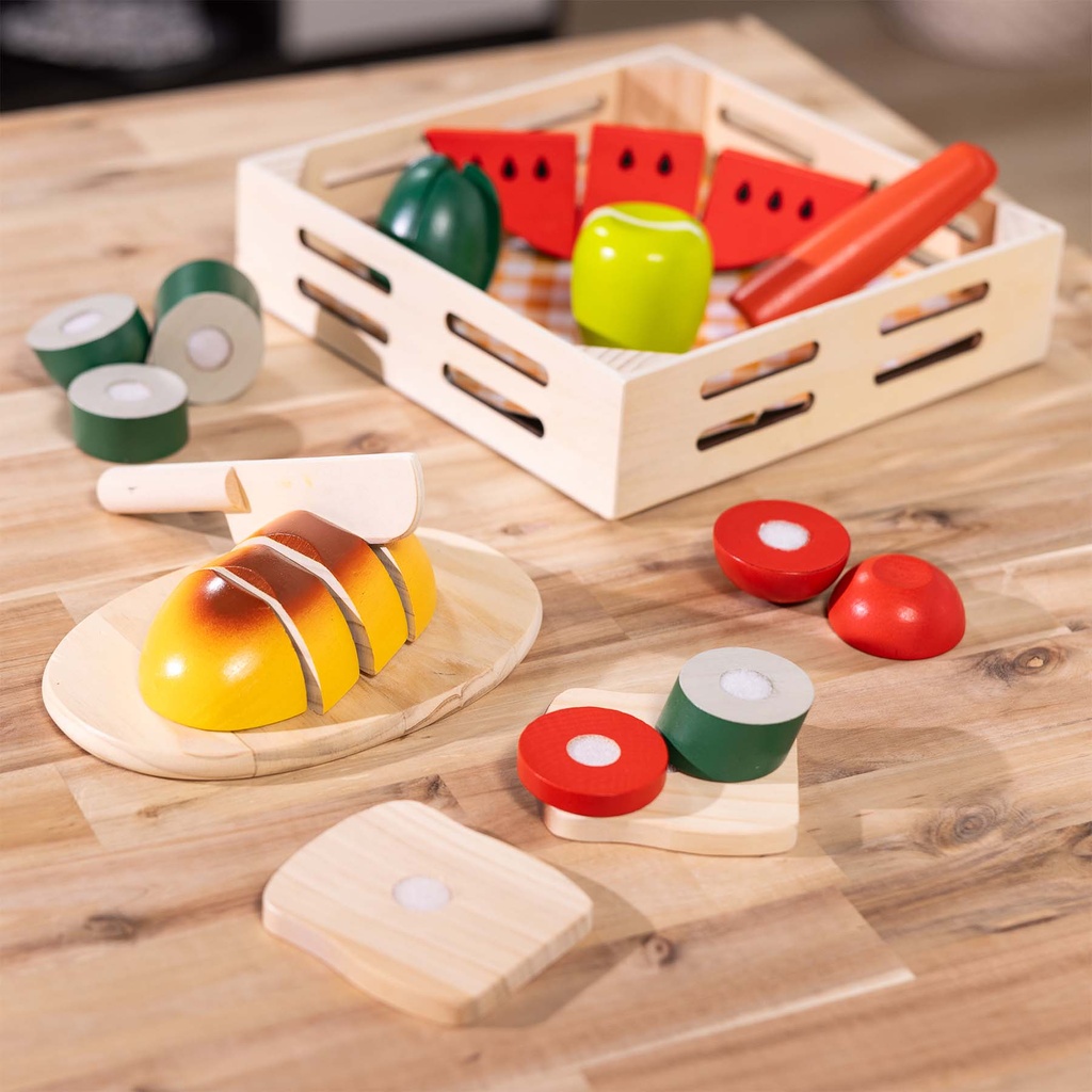 Wooden Cutting Food Play Set_3