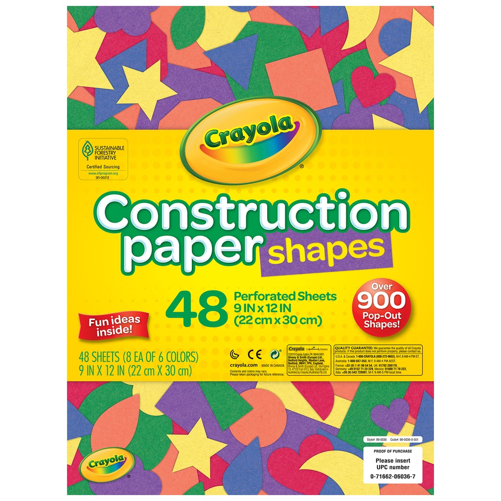 Construction Paper Shapes 3ct_3