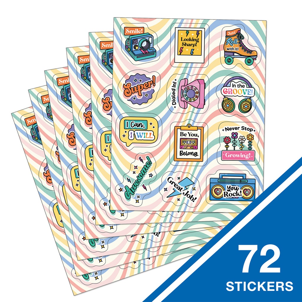 Happily Ever Elementary Retro Remix Motivators Motivational Stickers_1