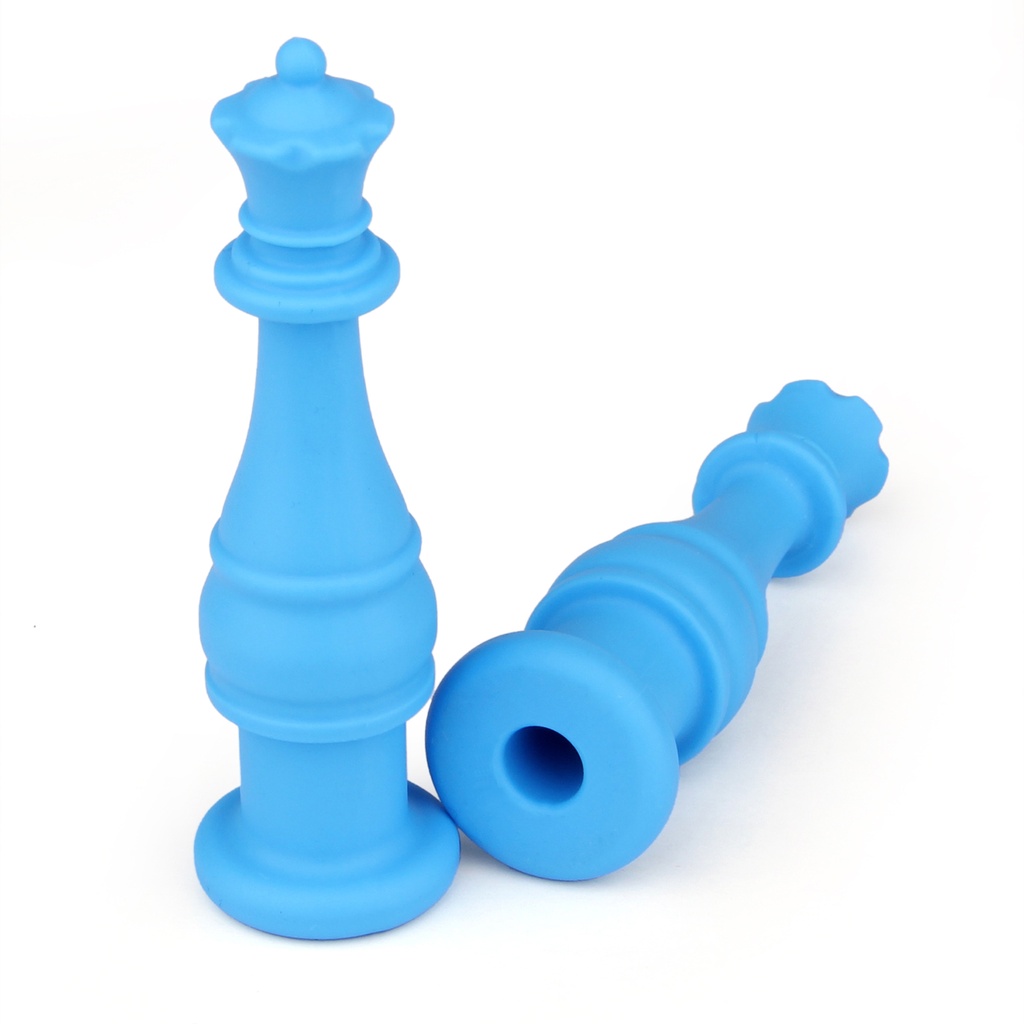 Chess King Silicone Chewable Pencil Topper, Pack of 6