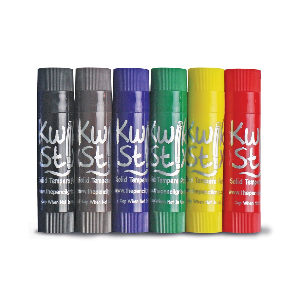 Solid Tempera Paint Stick, 6 Primary Colors