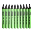Black Medium Tip Slim Barrel Dry Erase Markers 10ct