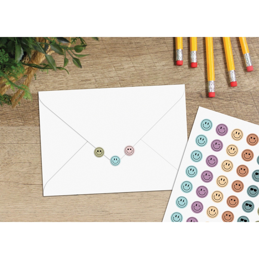 Calming Colors Smiley Faces Mini Stickers Valu-Pak.2