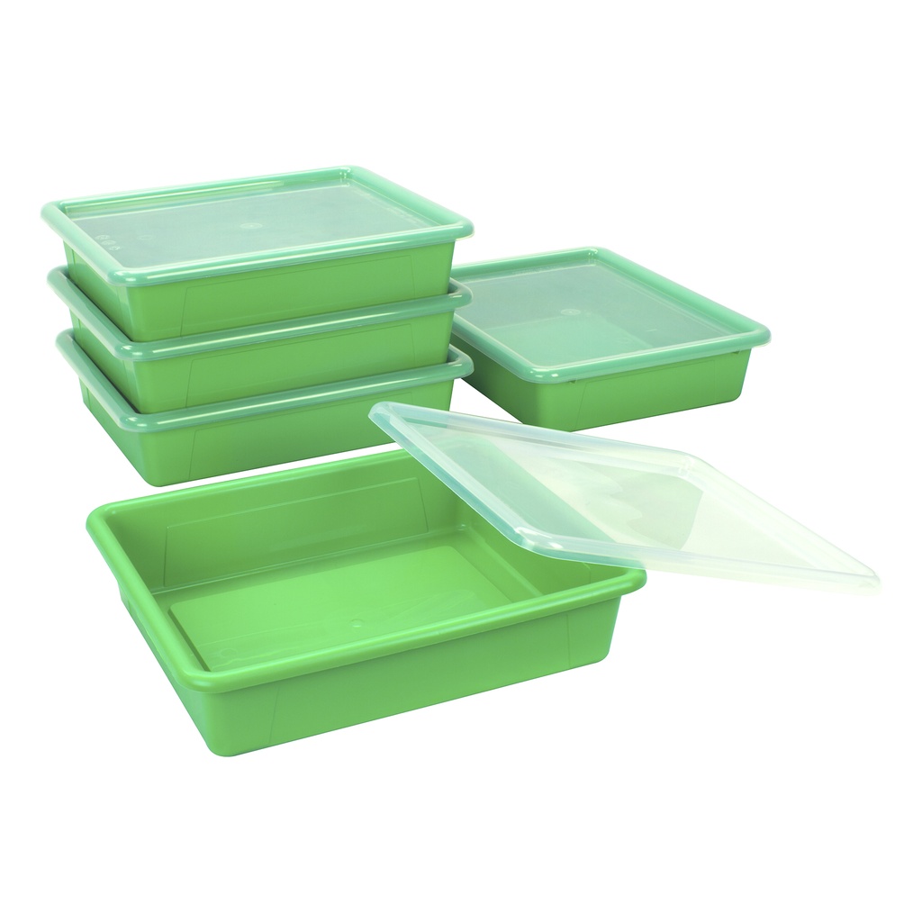 Green Storage Tray with Lid.1