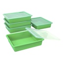 Green Storage Tray with Lid.1