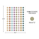 Calming Colors Smiley Faces Mini Stickers Valu-Pak.1