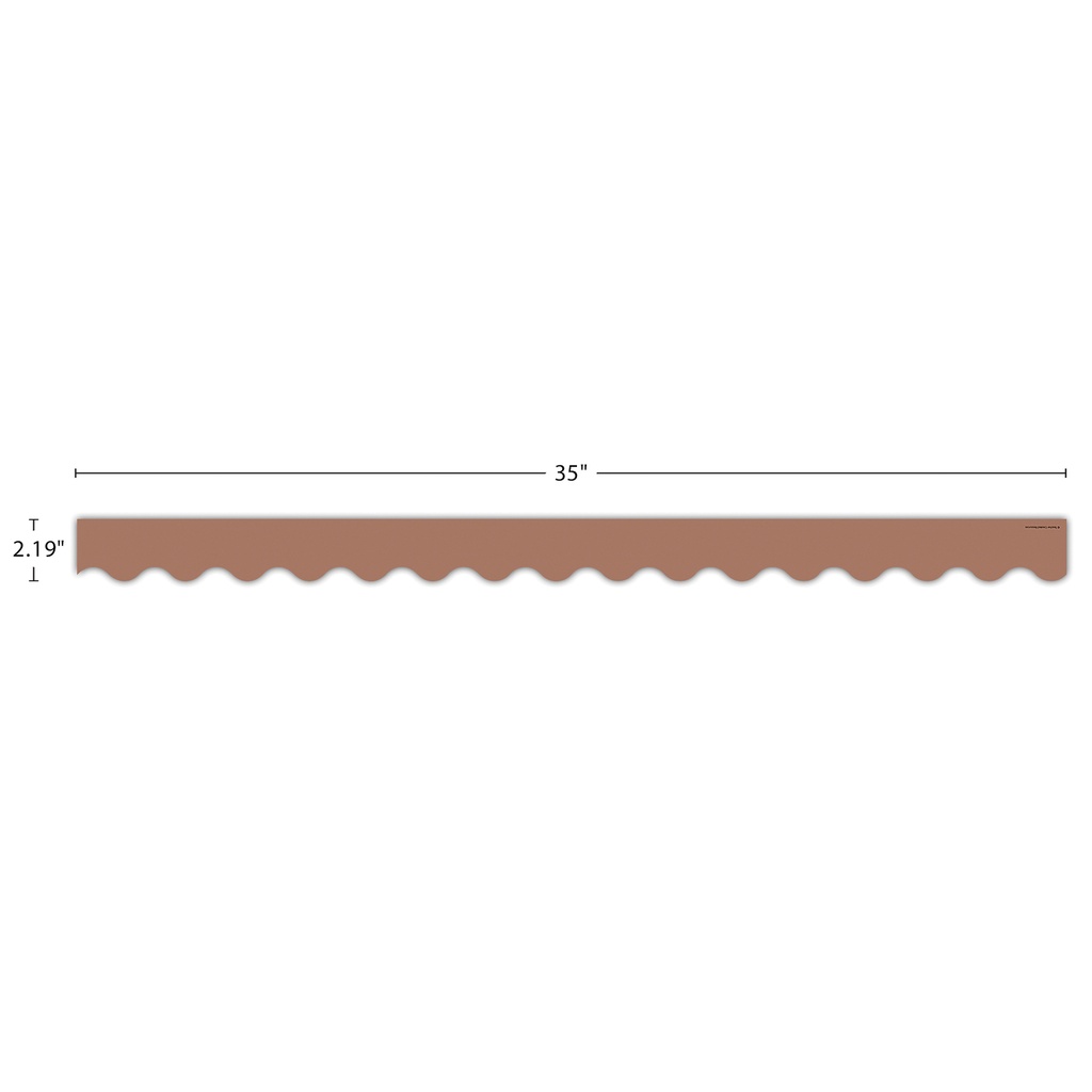 Mocha Scalloped Border Trim.1