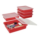 Red Flat Storage Tray with Lid.1