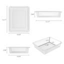 Clear Flate Storage Trays Pack of 5.1