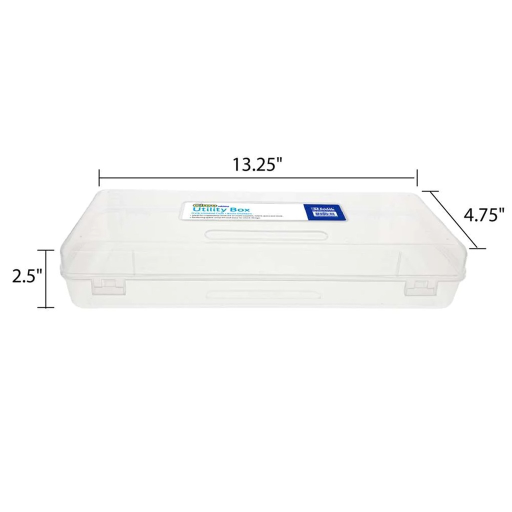 Clear Multipurpose Ruler-Length Utility Box