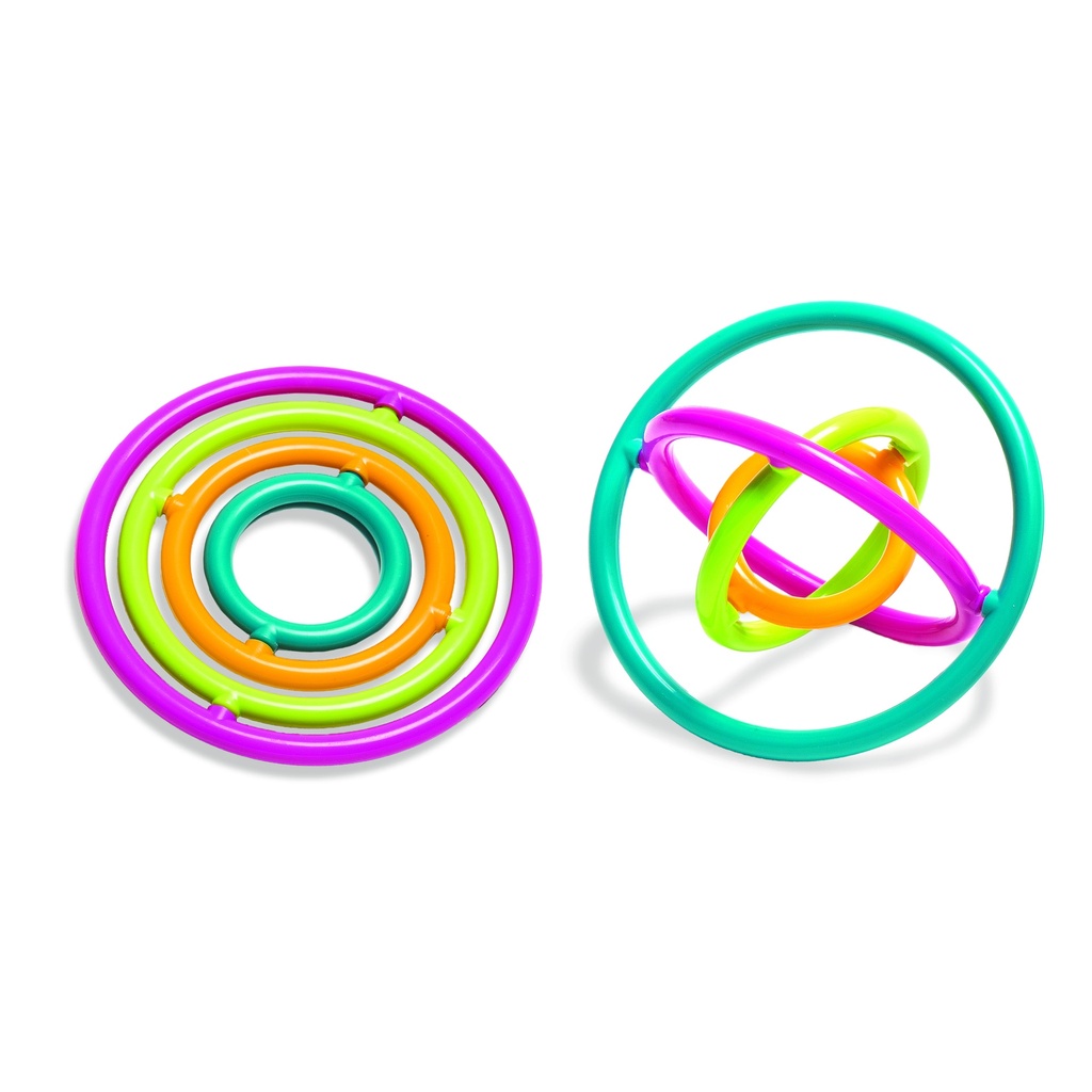 Gyrobi, Plastic Ring Fidget Toy, Pack of 6