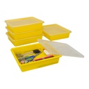 Yellow Flat Storage Tray with Lid.3