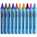 Assorted Color Fine Tip Slim Barrel Dry Erase Markers Set of 10.3