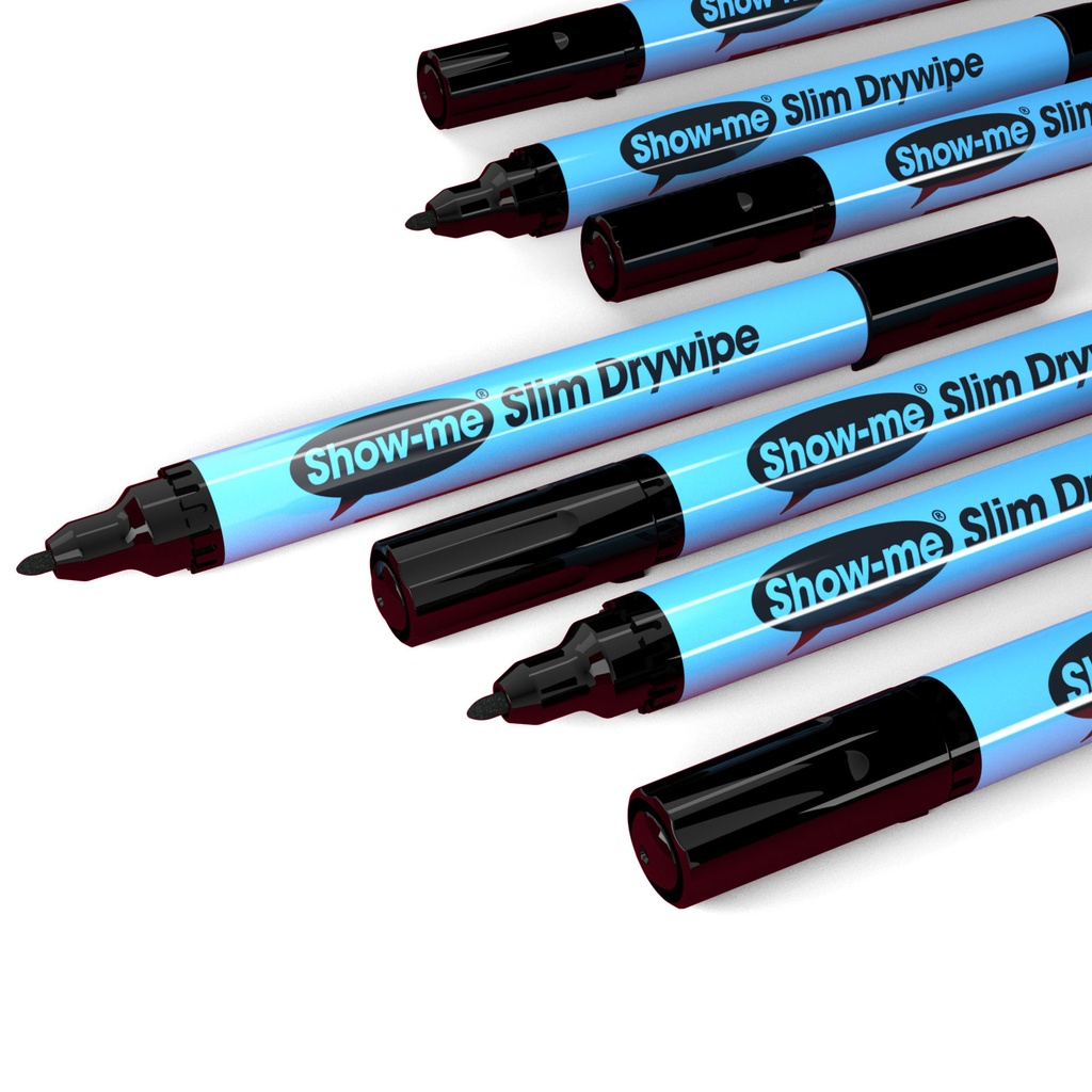 Black Fine Tip Slim Barrel Dry Erase Markers 10ct.4
