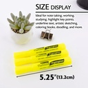 Yellow Fluorescent Highlighters 4pk