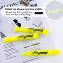 Yellow Fluorescent Highlighters 4pk_2