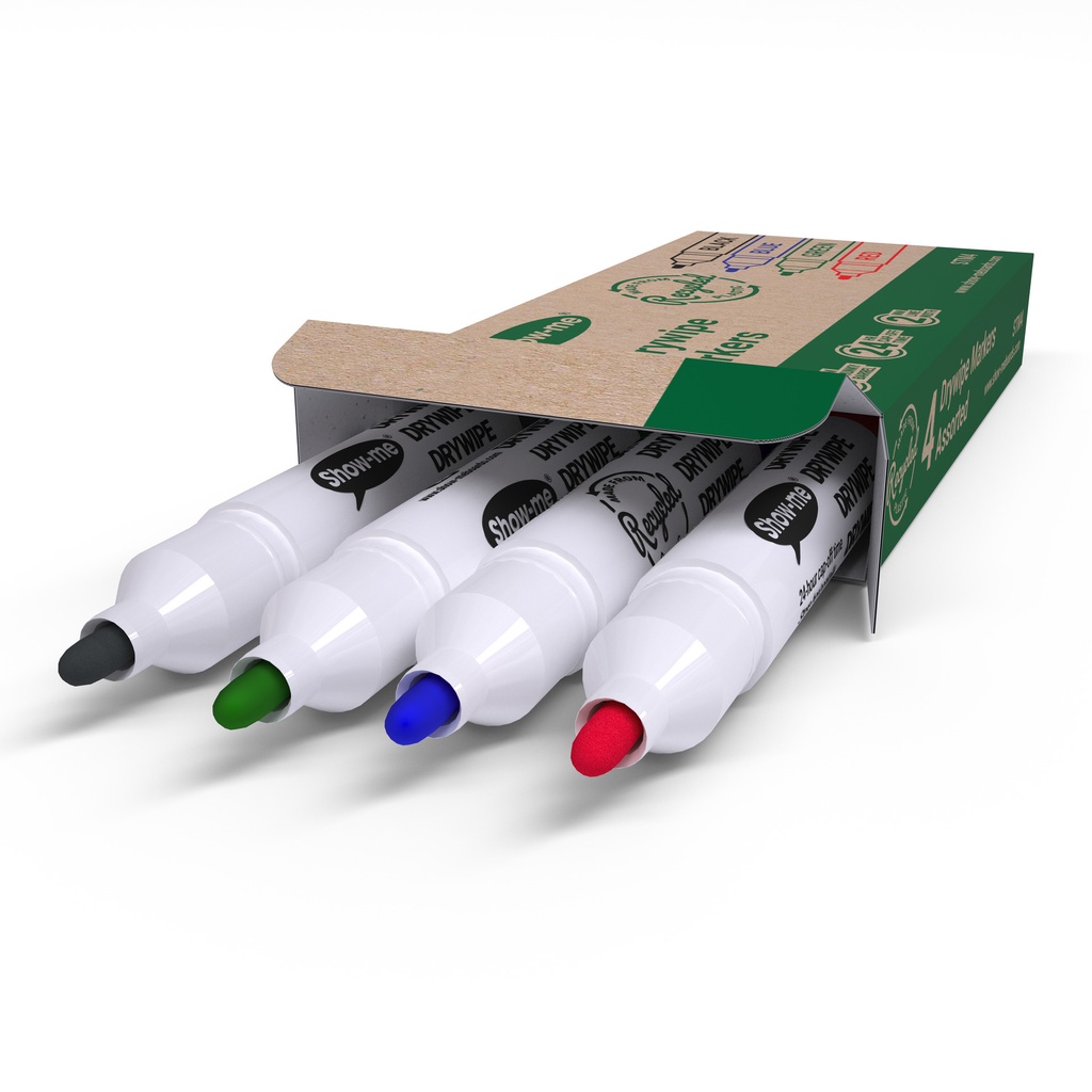 Assorted Color Chunky Dry Erase Markers 4ct_2
