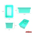 Small Cubby Bin Teal