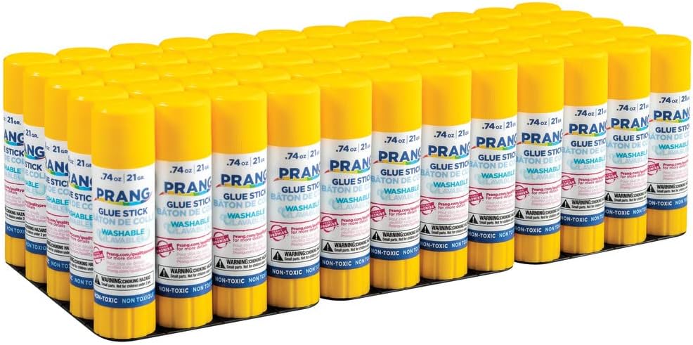 Prang .74oz Clear Glue Sticks 60ct