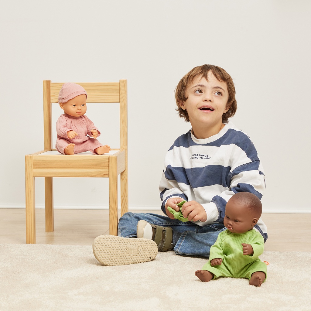 Cacasuan Boy with Down Syndrome 12.625" Baby Doll image number 4