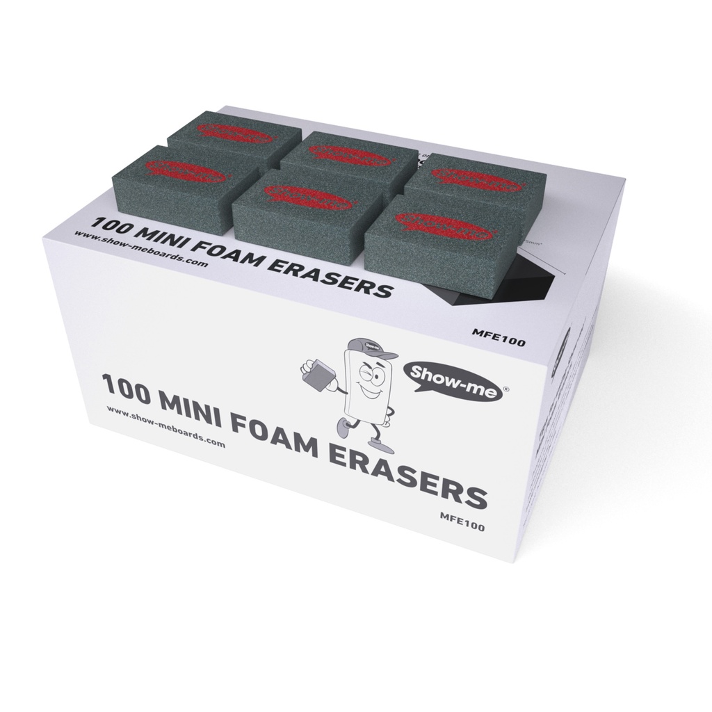 Mini Foam Erasers 100ct