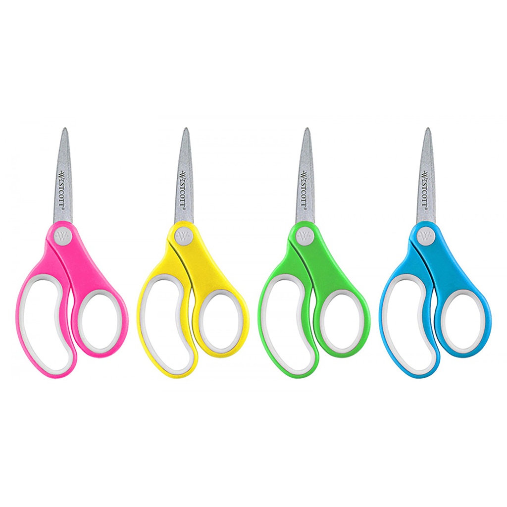 12ct 5in Westcott Soft Grip Pointed Scissor