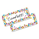 30ct Confetti Magnetic Die-Cut Small Foam Nameplates & Labels