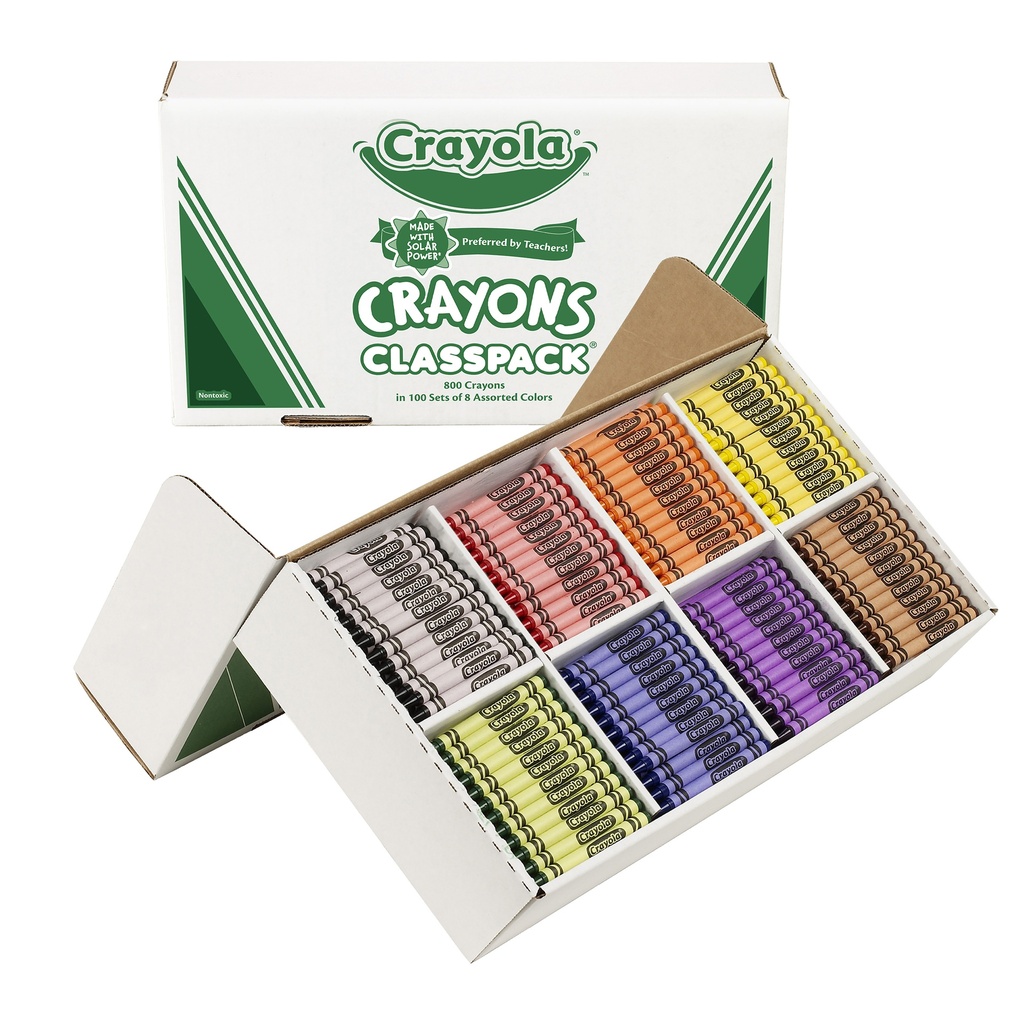 800ct 8 Color Crayola Crayon Classpack