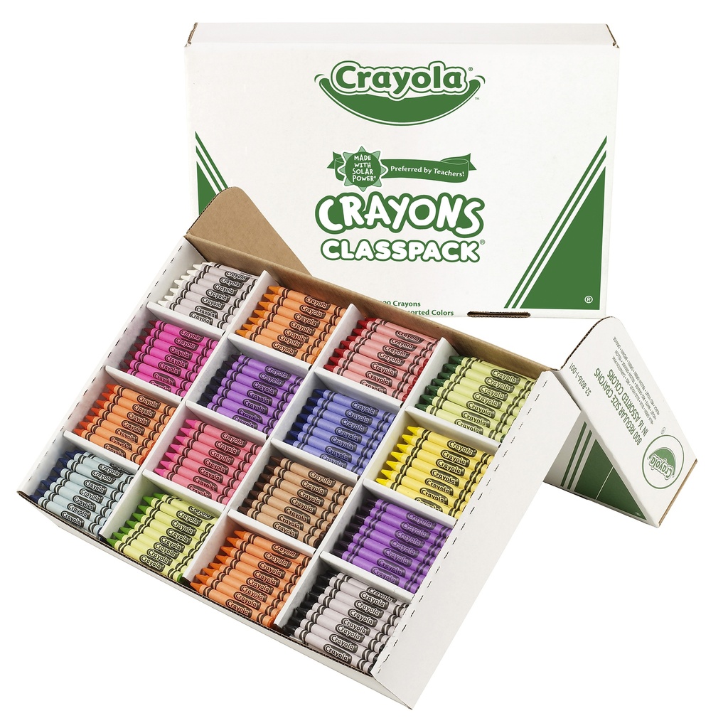 800ct 16 Color Crayola Crayon Classpack