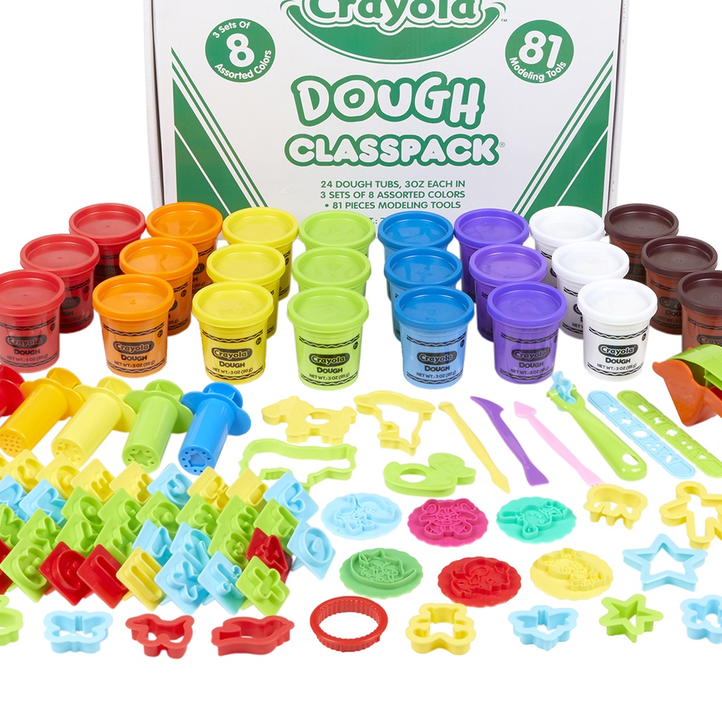 Crayola Dough Classpack of 24 3oz Dough & Tools