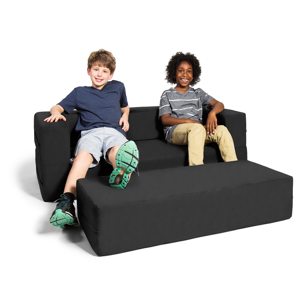 Zipline Kids Sofa & Large Ottoman 3 in 1 Fold Out Sofa_image504