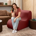 Jaxx Uptown Large Modern Armless Accent Chair_image584