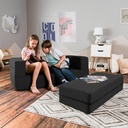 Zipline Kids Sofa & Large Ottoman 3 in 1 Fold Out Sofa_image692