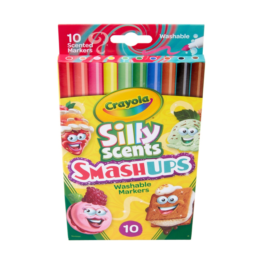 Silly Scents™ Smash Ups Slim Washable Scented Markers, 10 Count