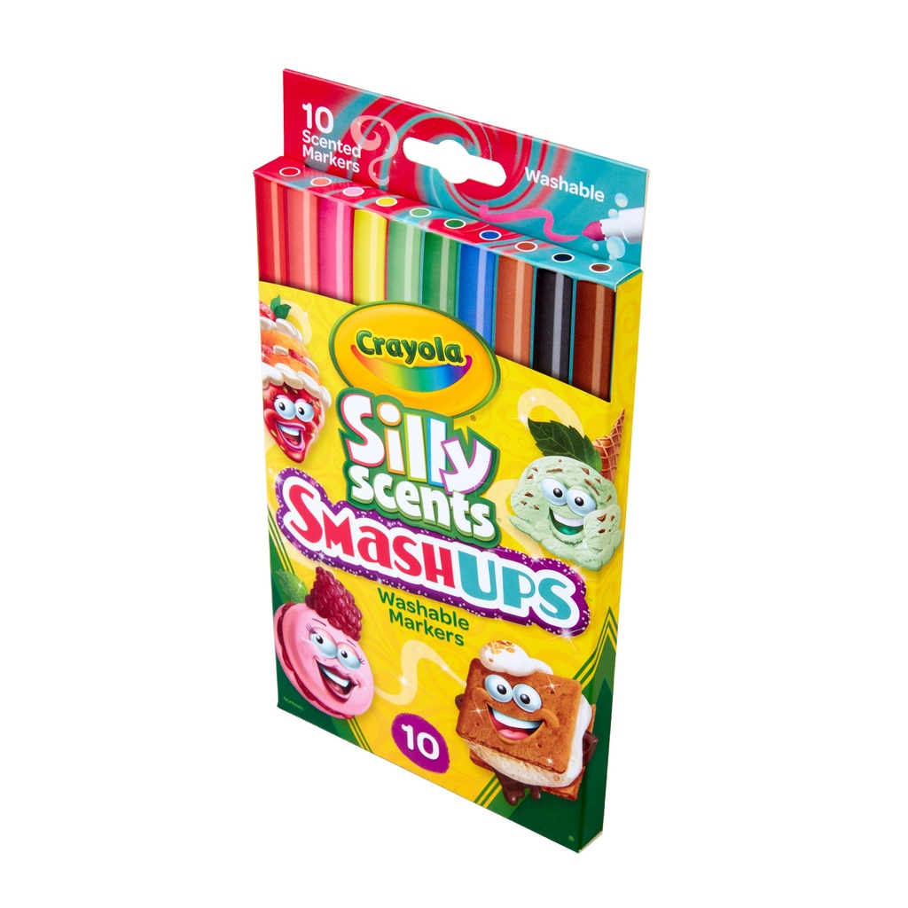Silly Scents™ Smash Ups Slim Washable Scented Markers, 10 Count